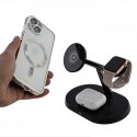 Maxlife ładowarka bezprzewodowa magnetyczna MXWC-03 15W czarna 3w1