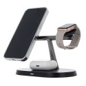 Maxlife ładowarka bezprzewodowa magnetyczna MXWC-03 15W czarna 3w1