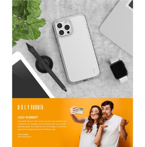 Ugly Rubber nakładka Pure do iPhone Xr 6,1" transparentna