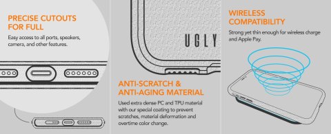 Ugly Rubber nakładka Vogue do iPhone 6G / 7G / 8G / SE 2 / SE 3 transparentna