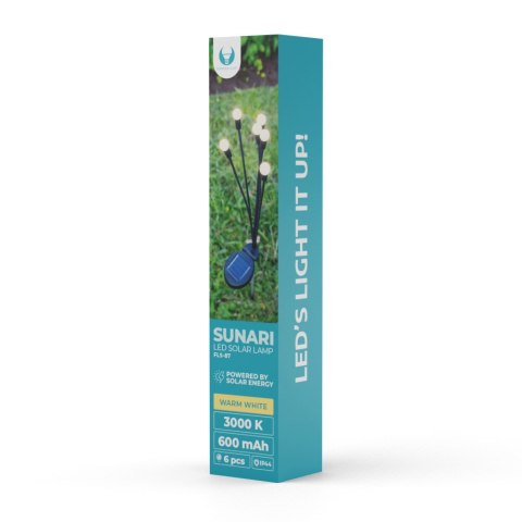 Forever Light Lampa solarna LED SUNARI FLS-87 Świetliki x6 3000K 600mAh Ni-MH