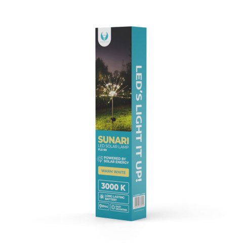 Forever Light Lampa solarna LED SUNARI FLS-90 Fajerwerki 3000K 600mAh Ni-MH