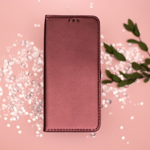 Etui Smart Magnetic do Xiaomi Redmi 13C 4G / 13C 5G / Poco C65 burgundowe
