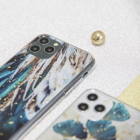 Nakładka Gold Glam do Samsung Galaxy A15 4G / A15 5G pióra