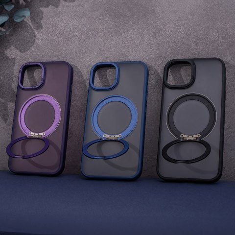 Nakładka Mag Ring Rotating do iPhone 14 Pro 6,1" granatowa