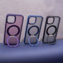 Nakładka Mag Ring Rotating do iPhone 14 Pro 6,1" granatowa
