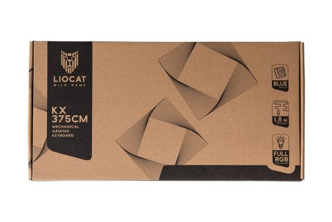 Liocat klawiatura gamingowa KX 375 CM mechaniczna qwerty czarna