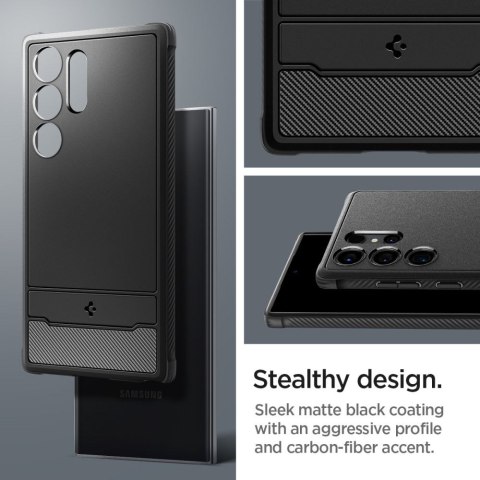 Spigen nakładka Rugged Armor do Samsung Galaxy S24 Ultra matowa czarna