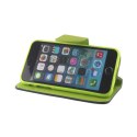 Etui Smart Fancy do Motorola Moto E22 zielono-granatowe