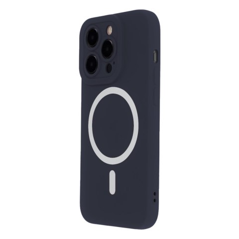 Nakładka Silicon Soft Mag do iPhone 15 6,1" ciemnoniebieska