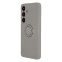 Nakładka Finger Ring do Samsung Galaxy S23 Ultra jasnoszara