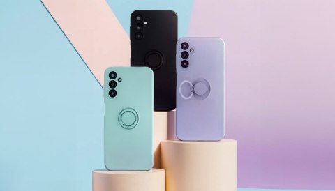 Nakładka Finger Ring do Samsung Galaxy S23 Ultra jasnoszara