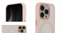 Nakładka Satin Elegant Mag do iPhone 12 / 12 Pro 6,1" różowa