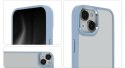 Nakładka Satin Elegant Matt do iPhone 14 6,1" niebieska