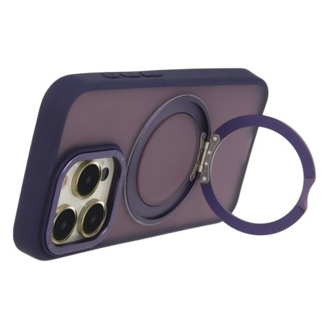 Nakładka Secure Spinning Mag do iPhone 14 6,1" fioletowy