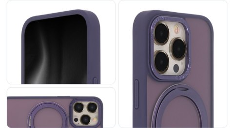 Nakładka Secure Spinning Mag do iPhone 15 Pro 6,1" fioletowy
