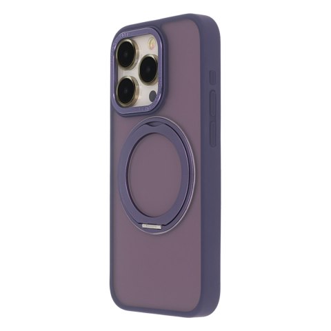 Nakładka Secure Spinning Mag do iPhone 15 Pro Max 6,7" fioletowy