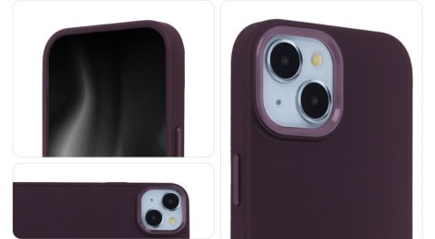 Nakładka Satin Touch do Samsung Galaxy A14 4G / A14 5G burgundowa