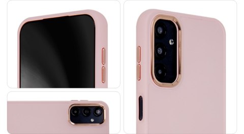 Nakładka Satin Touch do Samsung Galaxy S21 FE różowa