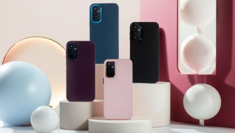Nakładka Satin Touch do Samsung Galaxy S24 Plus różowa
