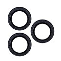 Zestaw szkieł na aparat do iPhone 11 Pro Max black glitter (3 sztuki)