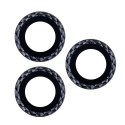 Zestaw szkieł na aparat do iPhone 11 Pro Max black rhombus (3 sztuki)