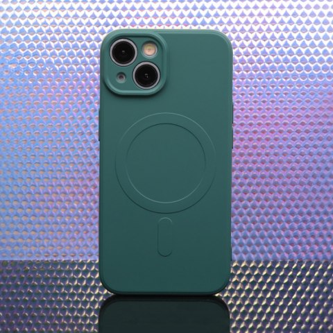 Nakładka Simple Color Mag do iPhone 13 Pro 6,1" ciemnozielona