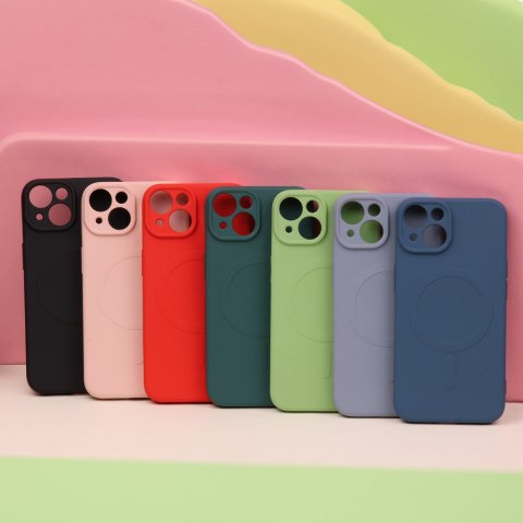 Nakładka Simple Color Mag do iPhone 13 Pro 6,1" ciemnozielona