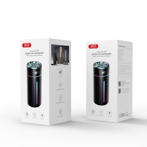 XO nawilżacz powietrza HF09 podświetlany bezprzewodowy 300 ml różowy