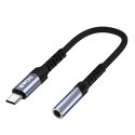 BWOO adapter AUX 3.5mm - USB-C czarny BZ47