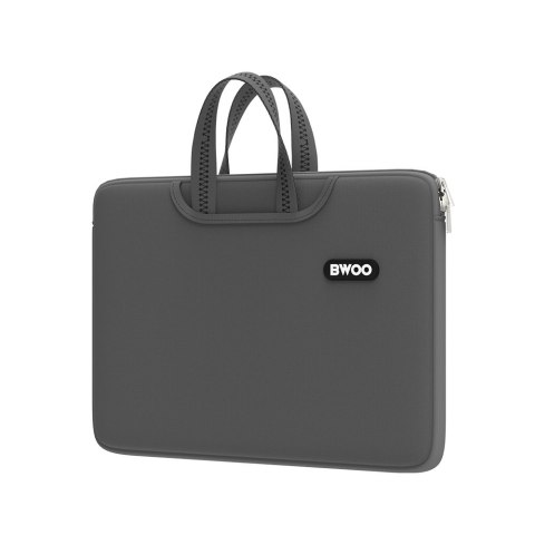 BWOO neoprenowa torba na laptopa z uchwytem 15" szara