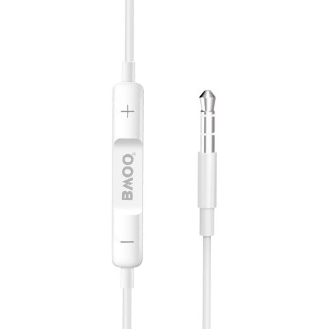 BWOO słuchawki BO-HF05 Wired Earphone 3.5mm stereo białe