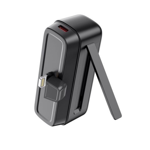 XO power bank mini PR244 20W 5000 mAh z konektorem Lightning czarny