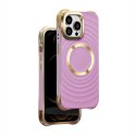 Nakładka Circle Glam Mag do iPhone 13 Pro 6,1" fioletowa