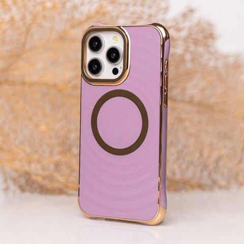 Nakładka Circle Glam Mag do iPhone 13 Pro 6,1" fioletowa
