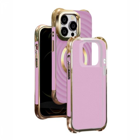 Nakładka Circle Glam Mag do iPhone 14 Pro 6,1" fioletowa