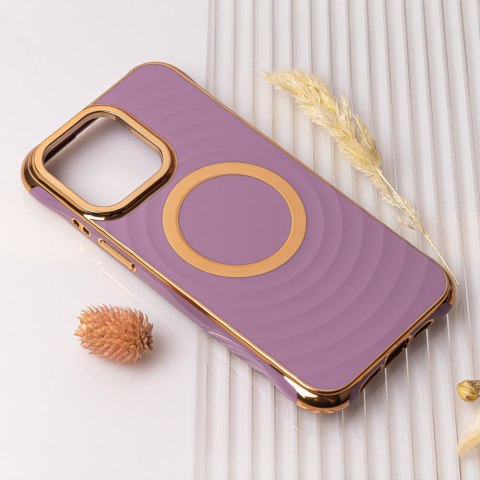 Nakładka Circle Glam Mag do iPhone 14 Pro 6,1" fioletowa