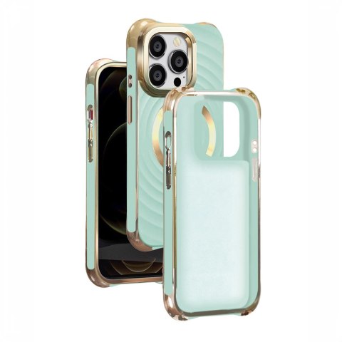Nakładka Circle Glam Mag do iPhone 14 Pro 6,1" miętowa