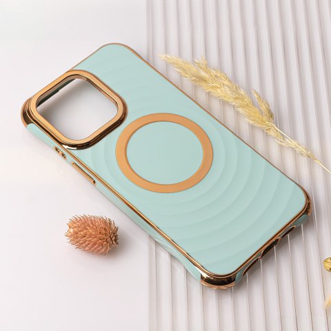 Nakładka Circle Glam Mag do iPhone 14 Pro 6,1" miętowa