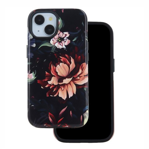 Nakładka Decor do iPhone 15 Pro 6,1" Peony