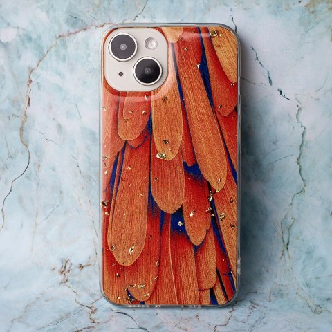 Nakładka Gold Glam do iPhone 15 Pro 6,1" orange