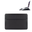 Devia etui pokrowiec torba do laptopa / MacBooka Ultra-Thin z funkcją podstawki 15,4'' wodoodporna sztuczna skóra czarny
