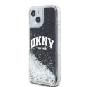 DKNY nakładka do iPhone 15 6,1" DKHCP15SLBNAEK czarna HC liquid glitters w arch logo