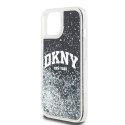 DKNY nakładka do iPhone 15 6,1" DKHCP15SLBNAEK czarna HC liquid glitters w arch logo