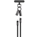 Devia kabel uniwersalna smycz 2w1 PD USB-C - Lightning 1,2 m 27W czarny