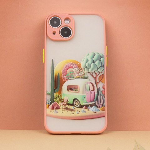Nakładka Ultra Trendy do iPhone 13 Pro 6,1" Travel różowa