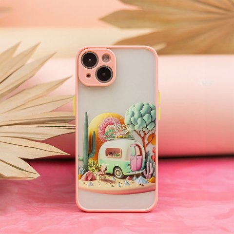 Nakładka Ultra Trendy do iPhone 13 Pro 6,1" Travel różowa