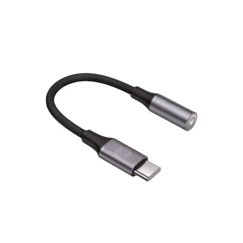 Forever adapter audio AJC-01 jack 3,5 mm - USB-C czarny