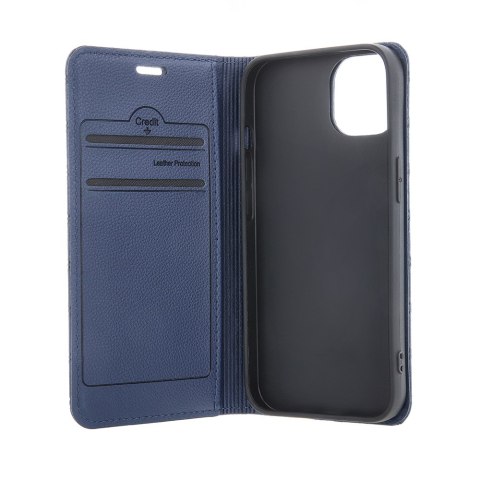 Etui Smart Caro do iPhone 16 Plus 6,7" granatowe