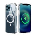Nakładka Anti Shock 1,5 mm Mag do iPhone 16 Pro 6,3" transparentna big hole